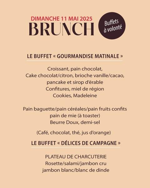 BRUNCH DU DIMANCHE 11 MAI