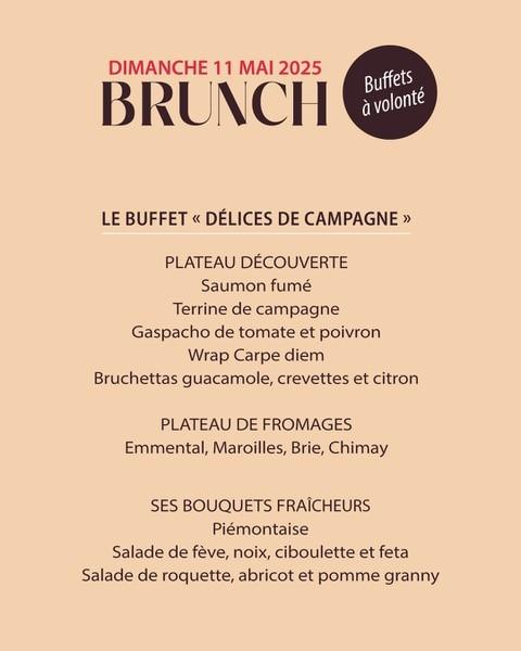 BRUNCH DU DIMANCHE 11 MAI