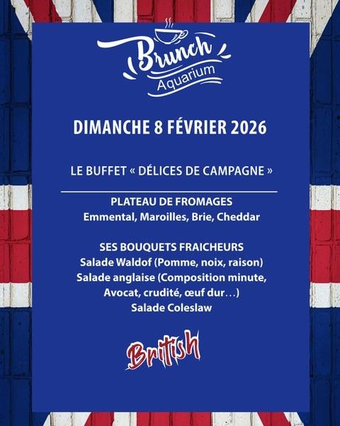 Brunch anglais à L’Aquarium – Dimanche 8 février