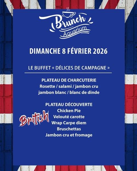 Brunch anglais à L’Aquarium – Dimanche 8 février