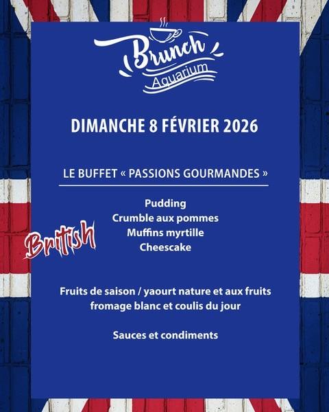 Brunch anglais à L’Aquarium – Dimanche 8 février