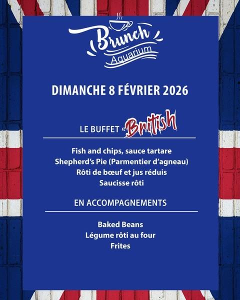 Brunch anglais à L’Aquarium – Dimanche 8 février