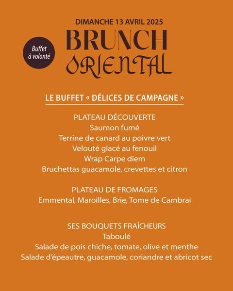 BRUNCH ORIENTAL – DIMANCHE 13 AVRIL 