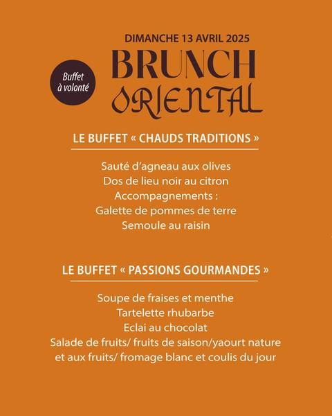 BRUNCH ORIENTAL – DIMANCHE 13 AVRIL 