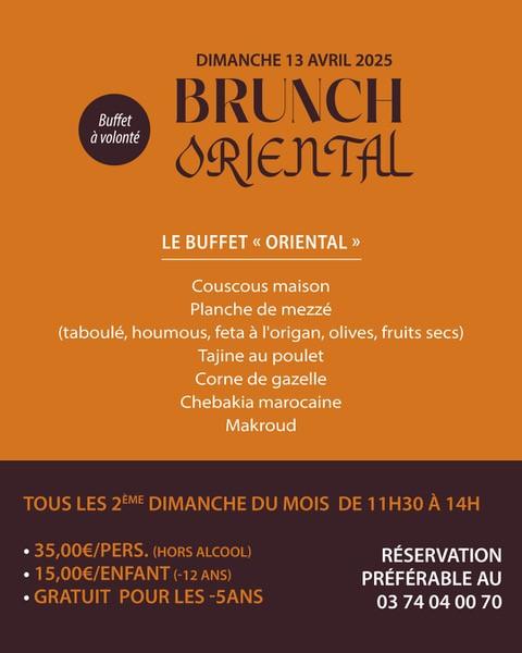 BRUNCH ORIENTAL – DIMANCHE 13 AVRIL 