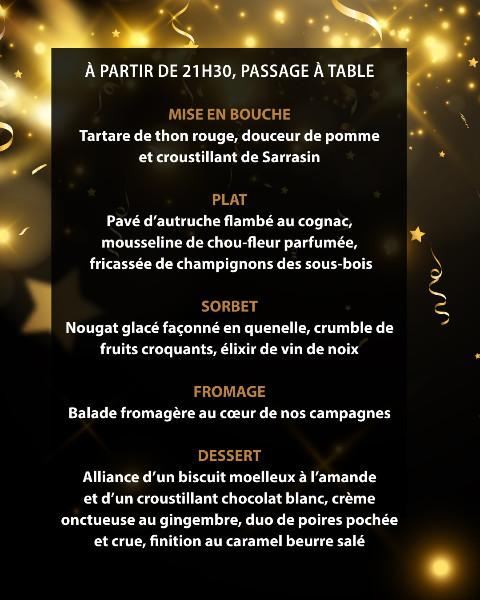 Menu St Sylvestre 2025 à 'l'Aquarium Best Western près d'Arras, Lille et Douai Menu St Sylvestre 2025 à 'l'Aquarium Best Western près d'Arras, Lille et Douai