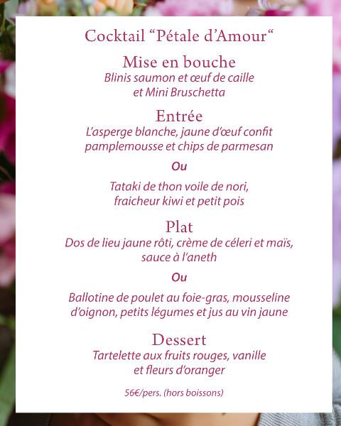 MENU FÊTE DES MÈRES AU RESTAURANT L'AQUARIUM (près d'Arras) - DIMANCHE 31 MAI 
