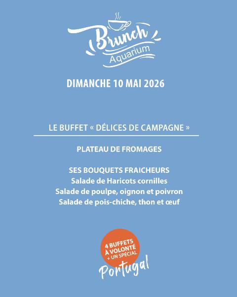BRUNCH PORTUGAIS AU RESTAURANT L'AQUARIUM (près d'Arras) - DIMANCHE 10 MAI 