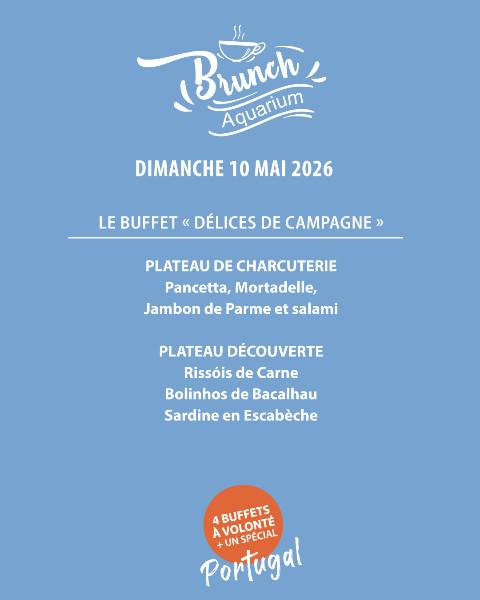 BRUNCH PORTUGAIS AU RESTAURANT L'AQUARIUM (près d'Arras) - DIMANCHE 10 MAI 