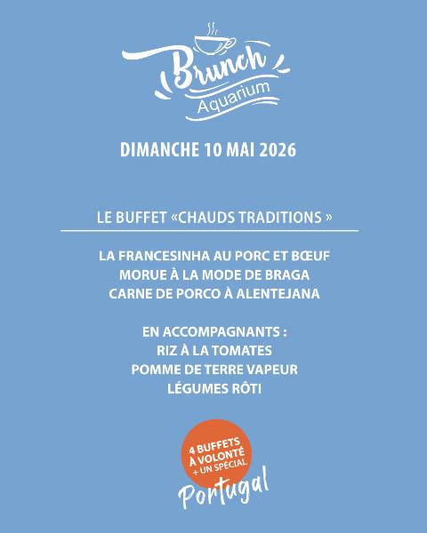 BRUNCH PORTUGAIS AU RESTAURANT L'AQUARIUM (près d'Arras) - DIMANCHE 10 MAI 